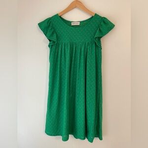 Kelly Green Eyelet Dress